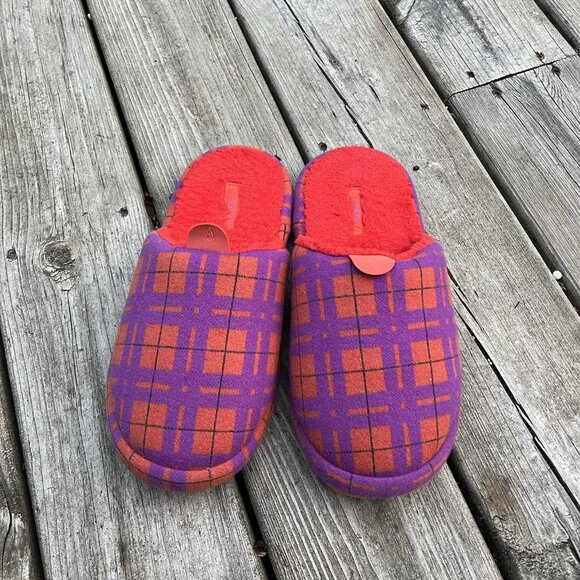 Allbirds Wool Tartan Purple And Orange W8‎ M7 - Picture 4 of 4